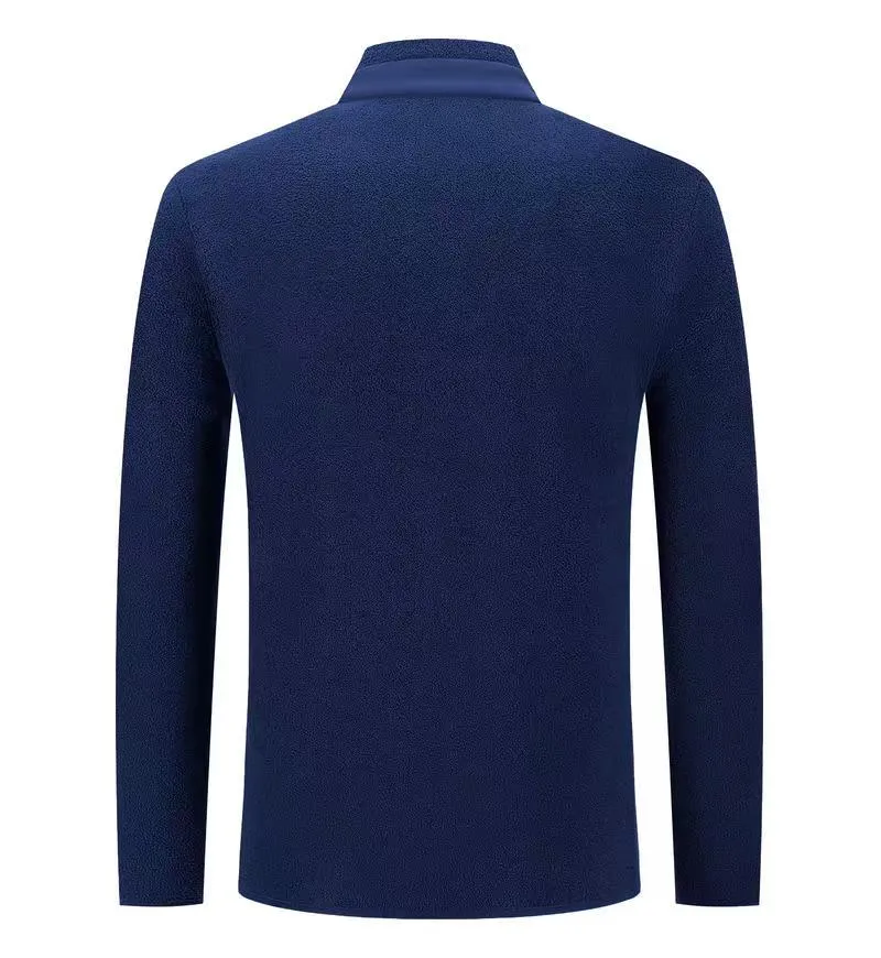 P460 Shitoudao Autumn and Winter Men's Cardigan Stand Collar Velvet Zipper Jacket Imported Thick Fabric Double-sided Jacquard The fabric imported from Germany is soft to the touch and skin-friendly, with fine jacquard brocade. It is produced by a high-quality factory. It feels incomparably good. You can feel its texture when you hold it in your hand. What you see is what you get. You can go out with any combination. It is very versatile, suitable for both business and leisure, and has a high-end sense! (All three standards) Standard size: M-3XL